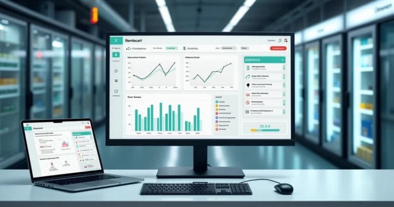 Dashboard with automatic action plan for cold chain sensor failure