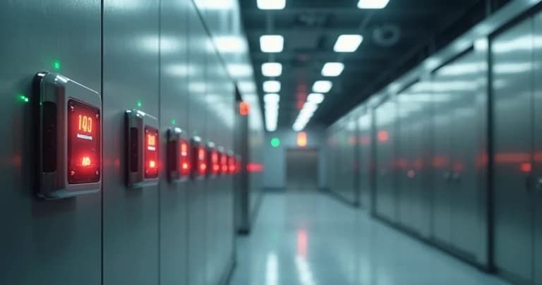 Red de sensores IoT destacando punto de falla en la comunicación con el gateway