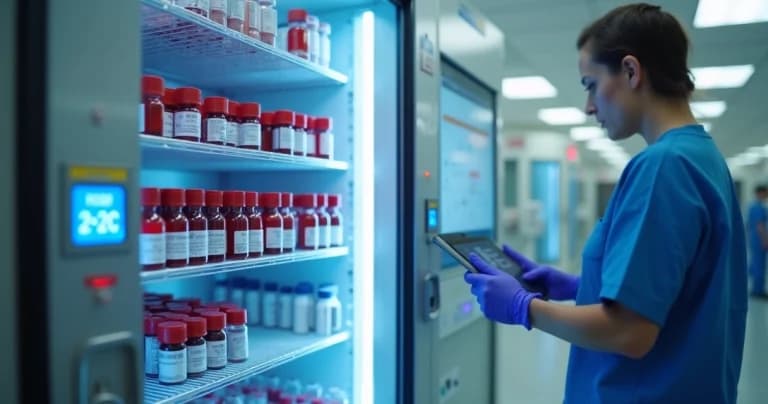 Monitoreo de temperatura en refrigeradores de conservación de hemoderivados